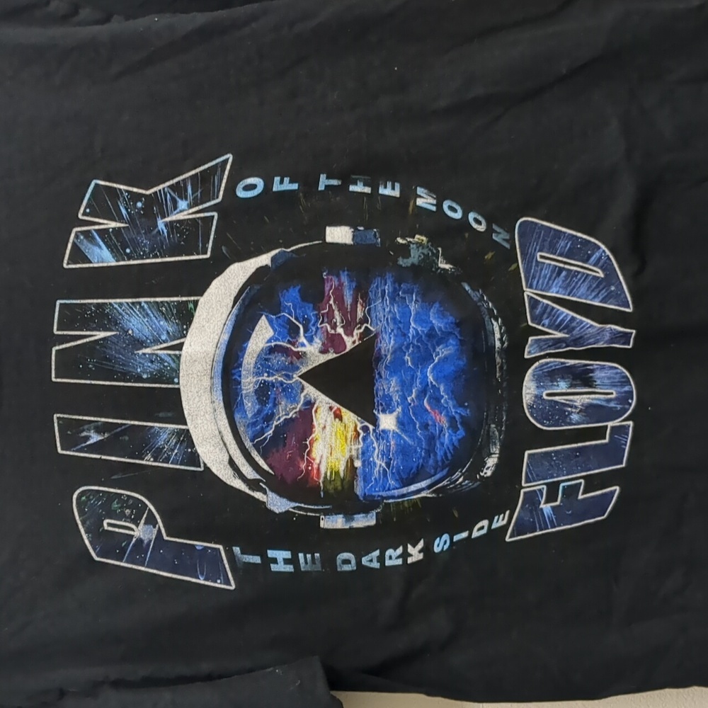 Pink Floyd Black Graphic Tee with Blue, White and Yellow Print - Picture 2 of 4